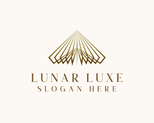 Luxe Pyramid Triangle logo design