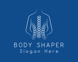 Human Spine Chiropractor logo design