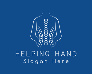 Human Spine Chiropractor logo