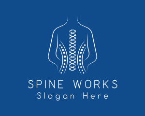 Human Spine Chiropractor logo