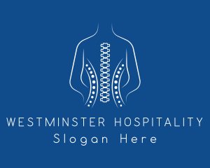 Human Spine Chiropractor logo design