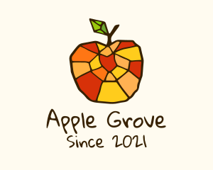 Colorful Mosaic Apple logo design