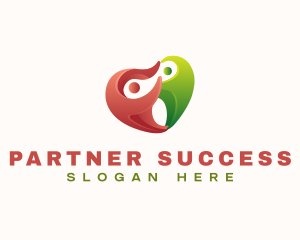 Partner Couple Heart logo