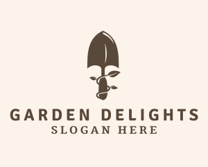 Brown Garden Trowel  logo design