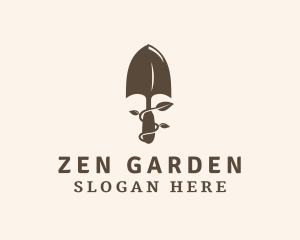 Brown Garden Trowel  logo design