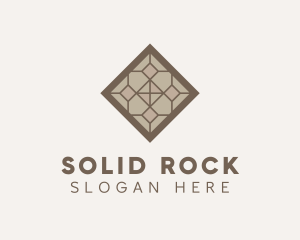 Brown Pattern Tile logo design