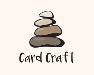 Brown Stone Stack Spa logo design