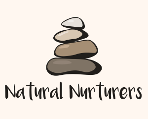 Brown Stone Stack Spa logo design