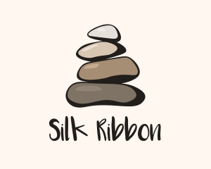 Brown Stone Stack Spa logo design