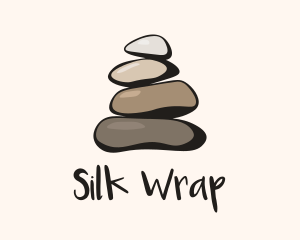 Brown Stone Stack Spa logo design