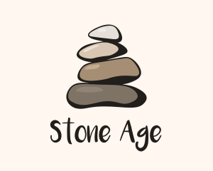 Brown Stone Stack Spa logo design