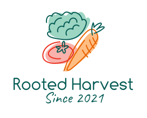 Organic Vegetable Grocery logo design