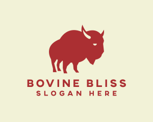 Bison Buffalo Wild logo design