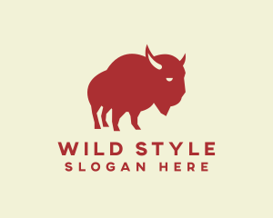 Bison Buffalo Wild logo design