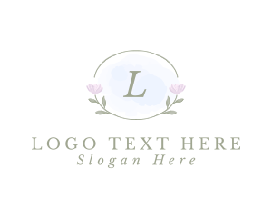 Nature Floral Watercolor logo