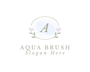 Nature Floral Watercolor logo design