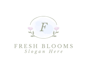 Nature Floral Watercolor logo design