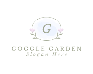 Nature Floral Watercolor logo design