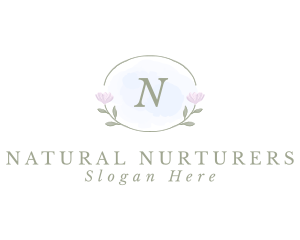 Nature Floral Watercolor logo design