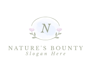 Nature Floral Watercolor logo design