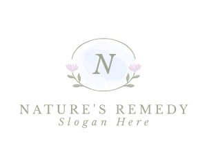 Nature Floral Watercolor logo design