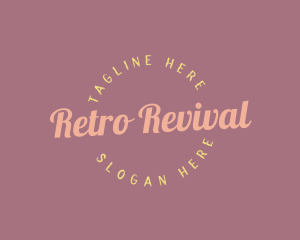 Feminine Retro Business logo design