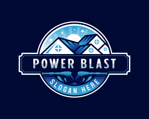 Power Washer Sanitation logo design