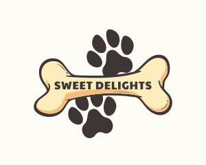 Paw Bone Treat logo design