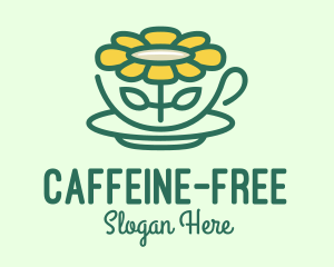 Sunflower Tea Cup logo design