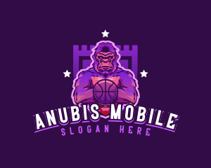 Varsity Basketball Gorilla logo design