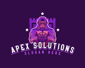 Varsity Basketball Gorilla logo design