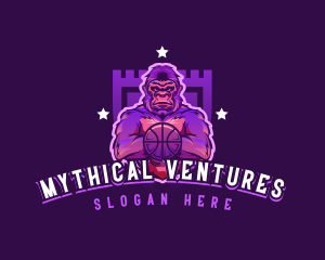 Varsity Basketball Gorilla logo design