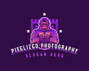 Varsity Basketball Gorilla logo design