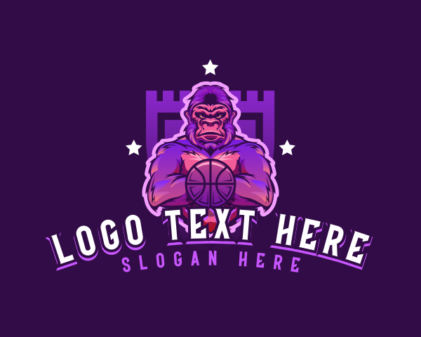 Basketball logo example 1