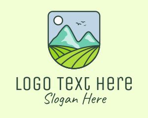 Outdoor Mountain Badge Logo