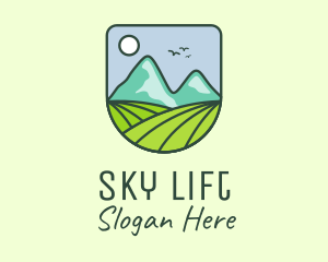 Outdoor Mountain Badge logo design