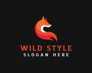 Wild Fox animal logo design