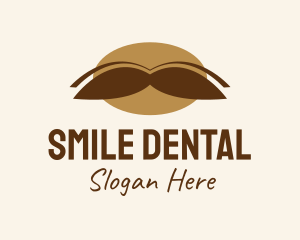 Brown Mustache Grooming  Logo