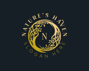 Nature Tree Gardening logo design