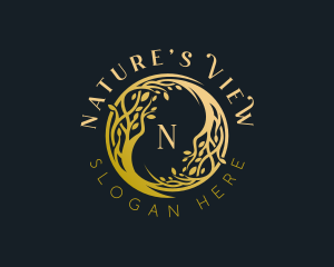 Nature Tree Gardening logo design