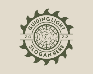 Circular Saw Lumberjack logo design