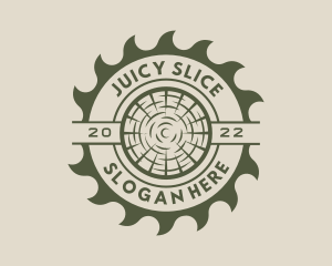 Circular Saw Lumberjack logo design