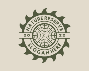 Circular Saw Lumberjack logo design