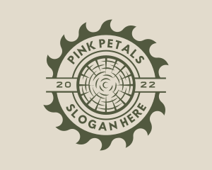 Circular Saw Lumberjack logo design