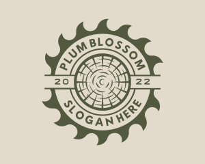 Circular Saw Lumberjack logo design