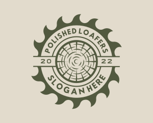 Circular Saw Lumberjack logo design