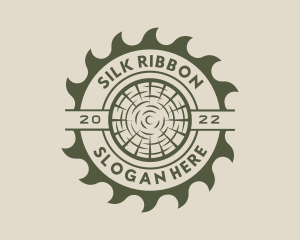 Circular Saw Lumberjack logo design