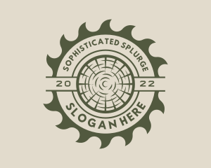 Circular Saw Lumberjack logo design