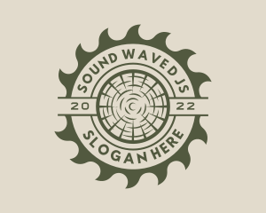 Circular Saw Lumberjack logo design