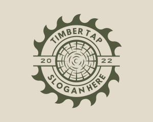 Circular Saw Lumberjack logo design